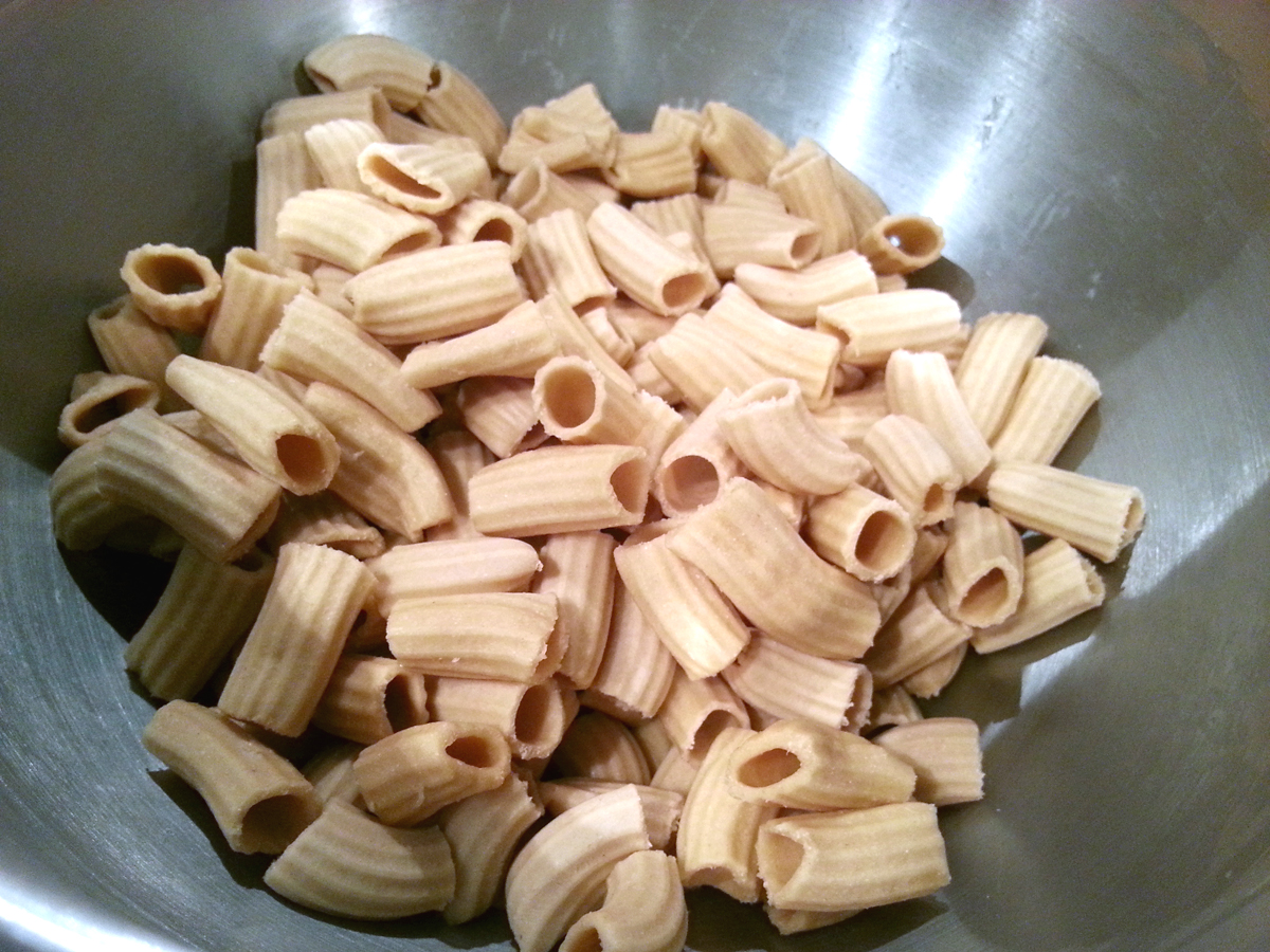 Rigatoni Made from KitchenAid Pasta Press